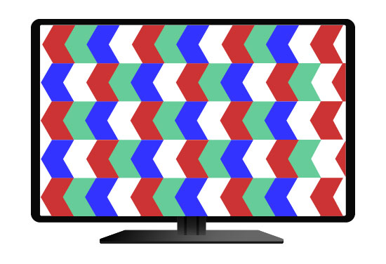 LG OLED-paneel met RGBW pixels